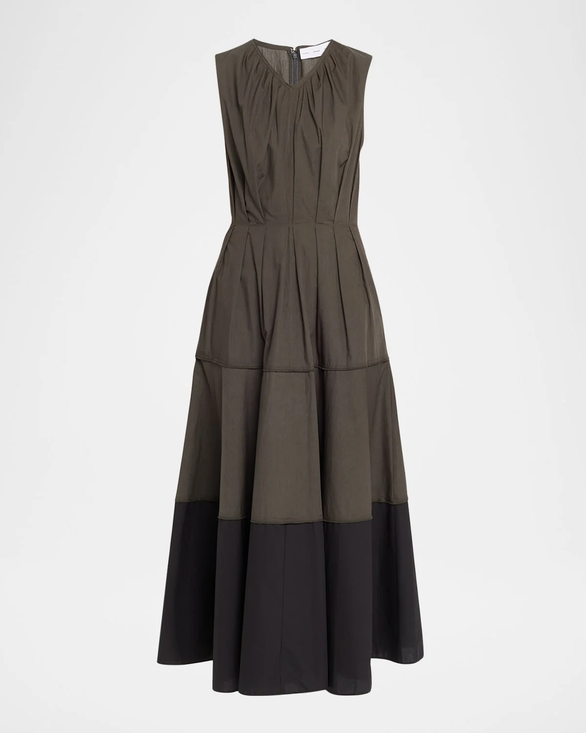 Kailey Tiered Poplin Maxi Dress - 1
