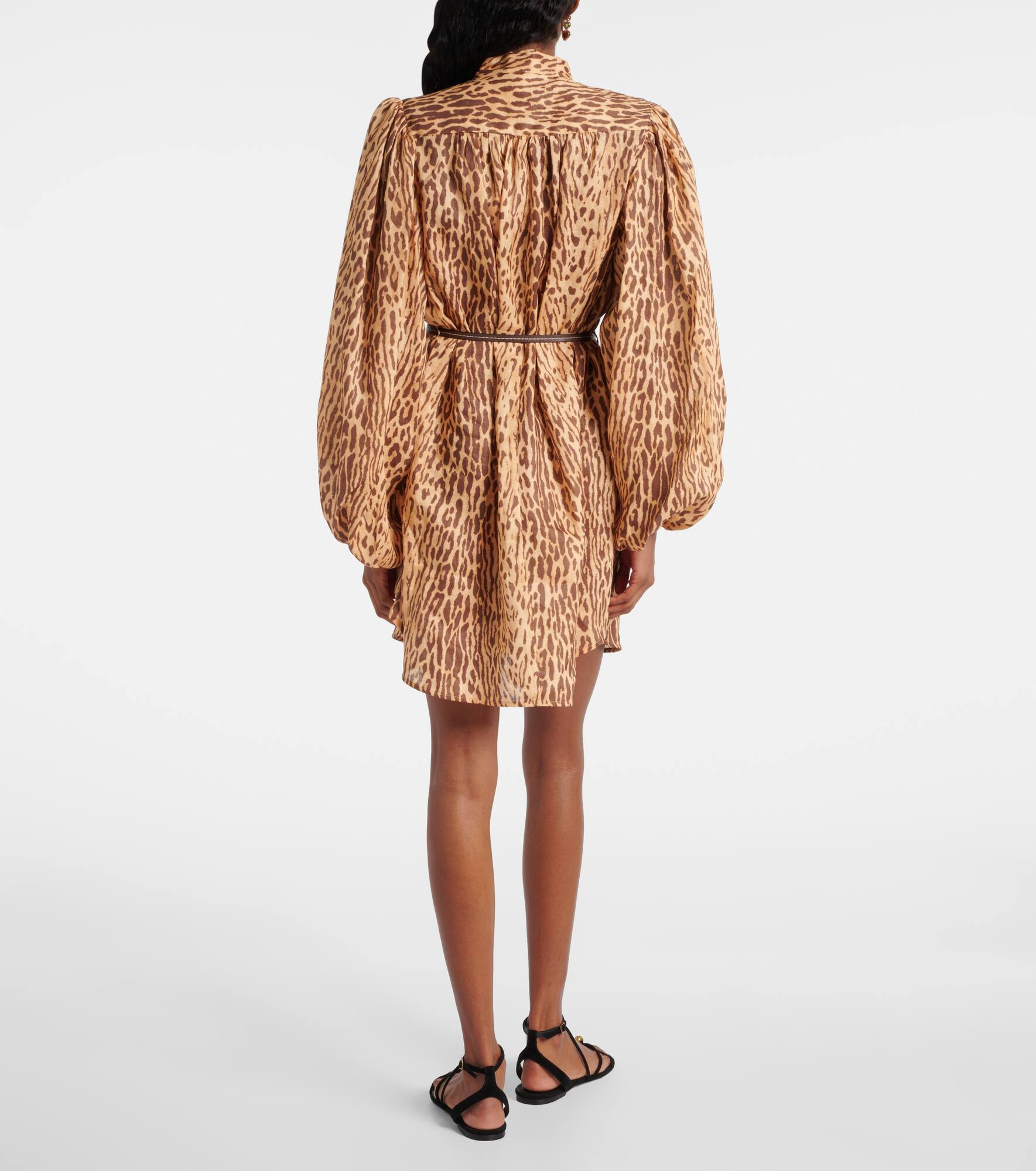 Cascadian leopard-print linen tunic - 3