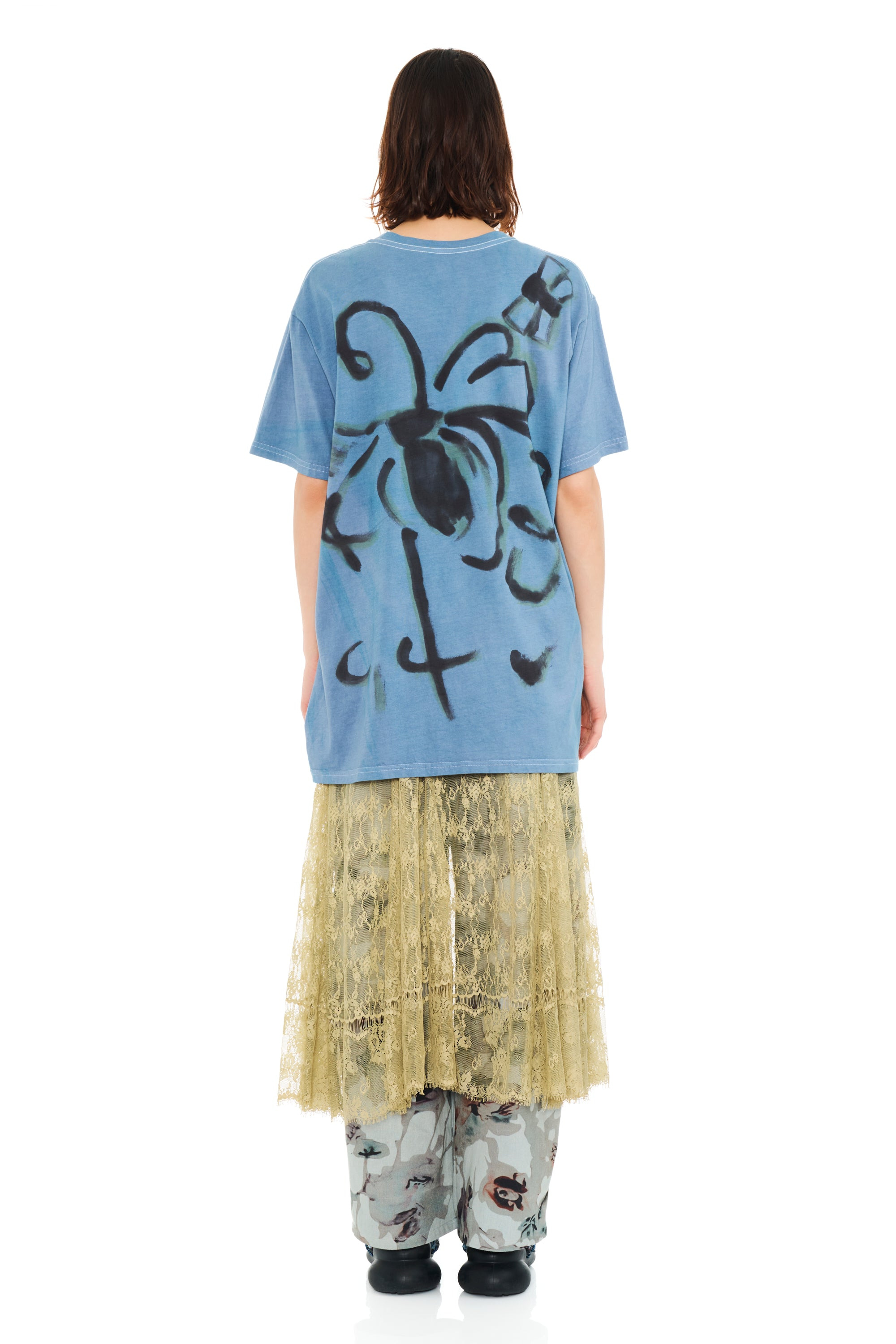 NAVY BUG PAINTED TEE - 5