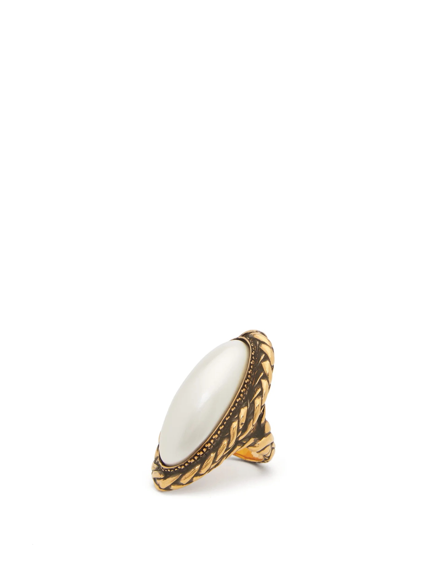 Faux-pearl ring - 4