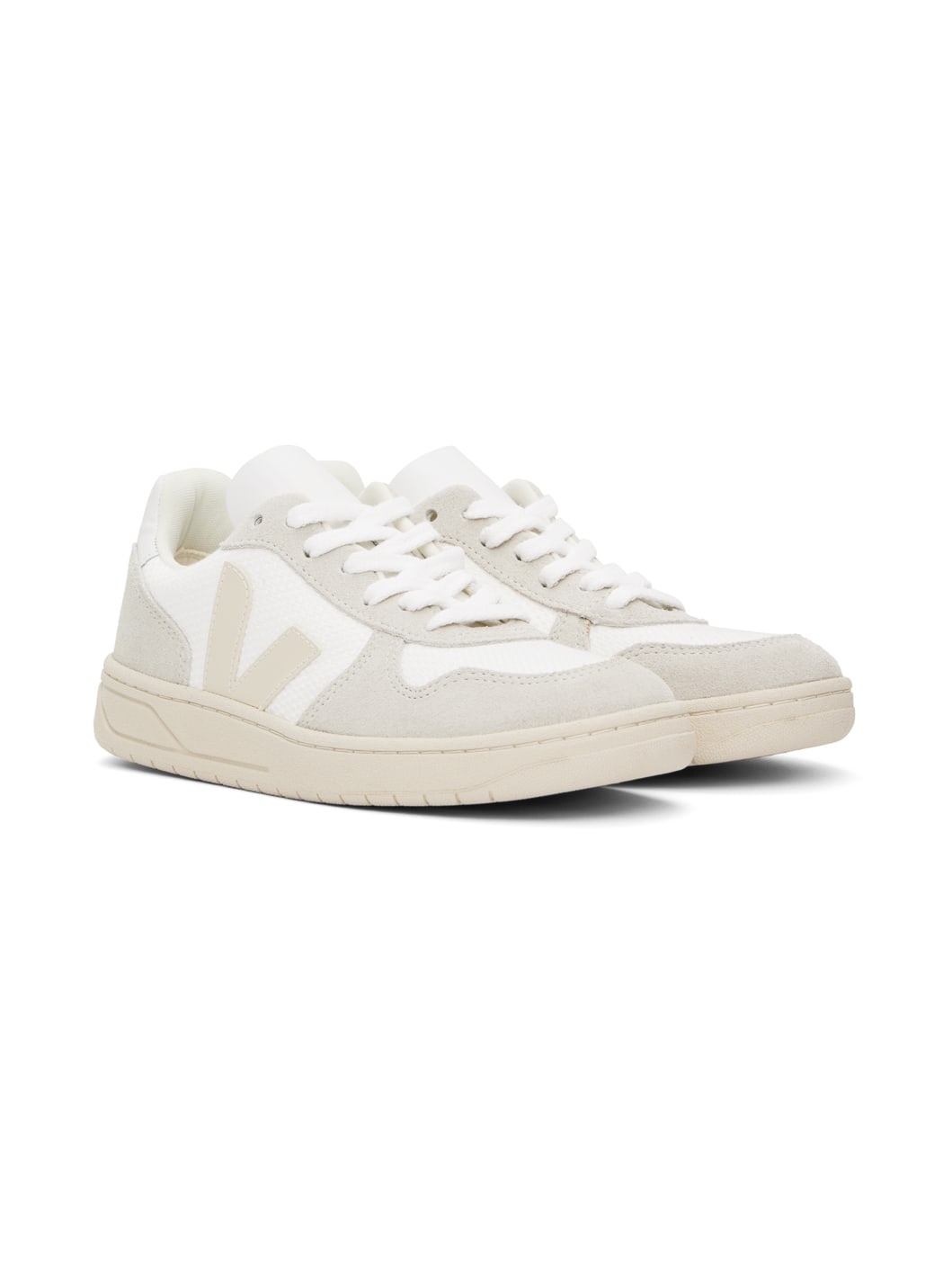 White V-10 B-Mesh Sneakers - 4