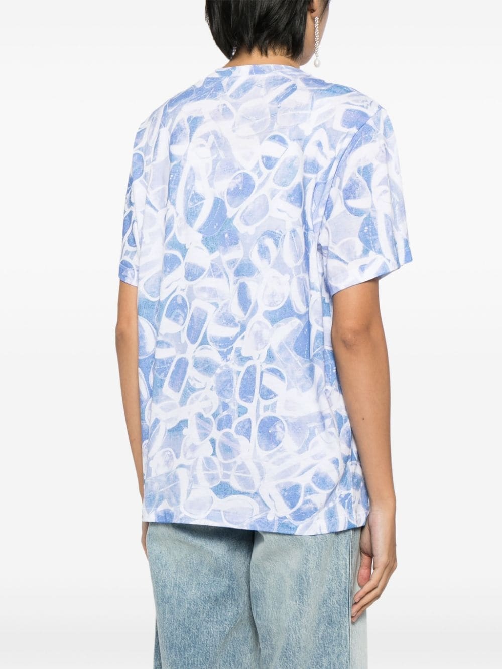 Sunglasses-print T-shirt - 4