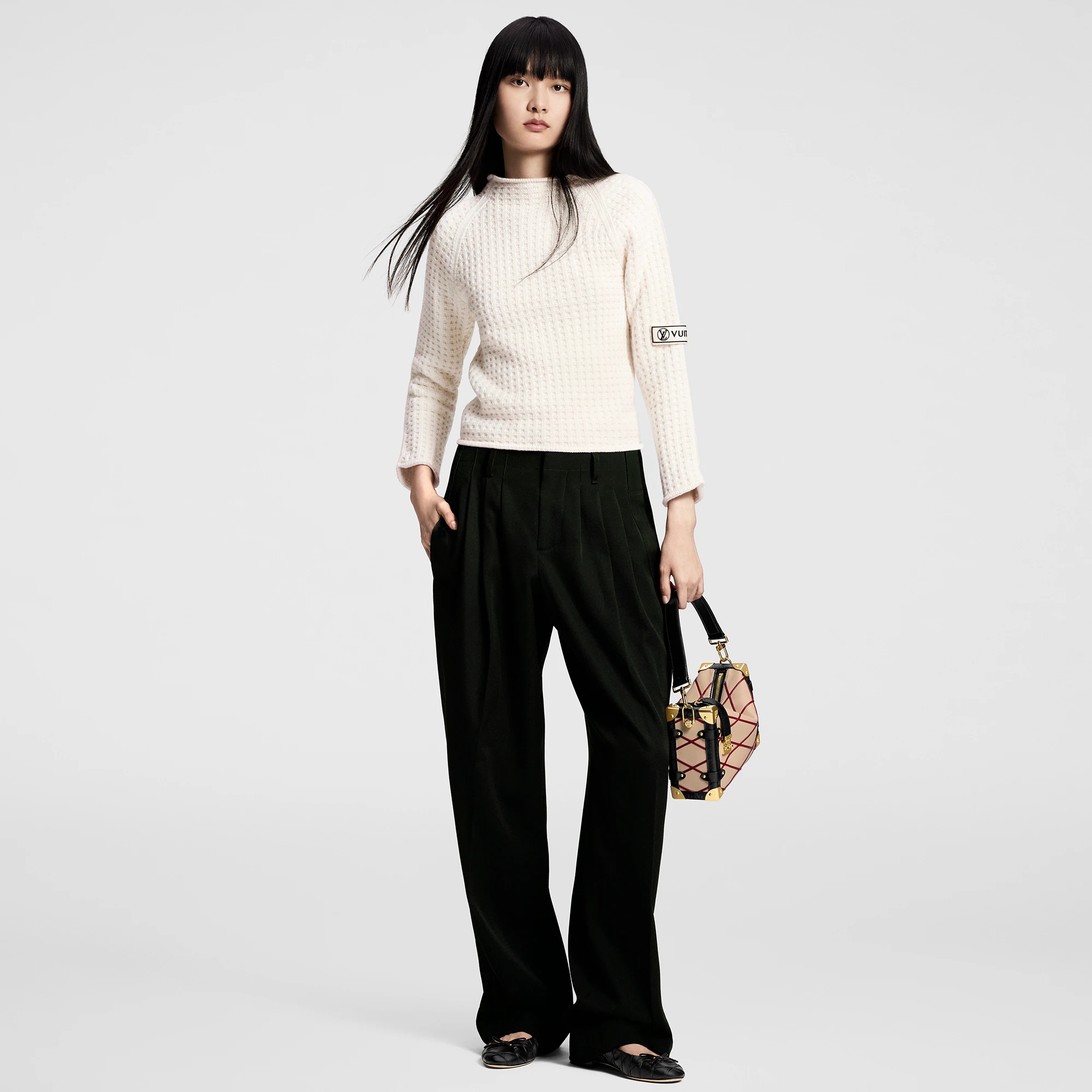 Waffle Knit Pullover - 4