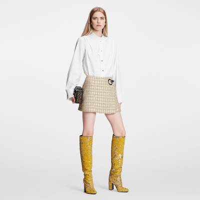 Louis Vuitton Lurex Tweed Mini Wrap Skirt outlook