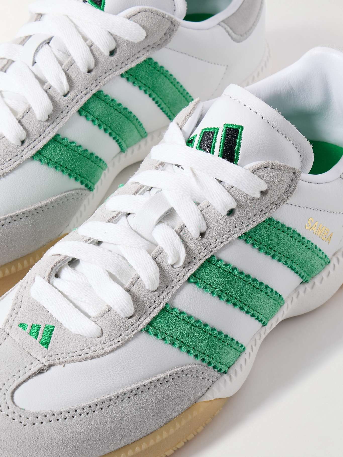 Samba MN suede-trimmed leather sneakers - 4