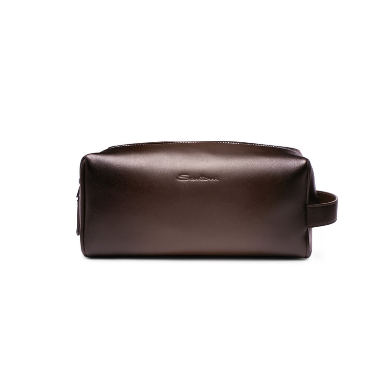 Brown leather pouch 1