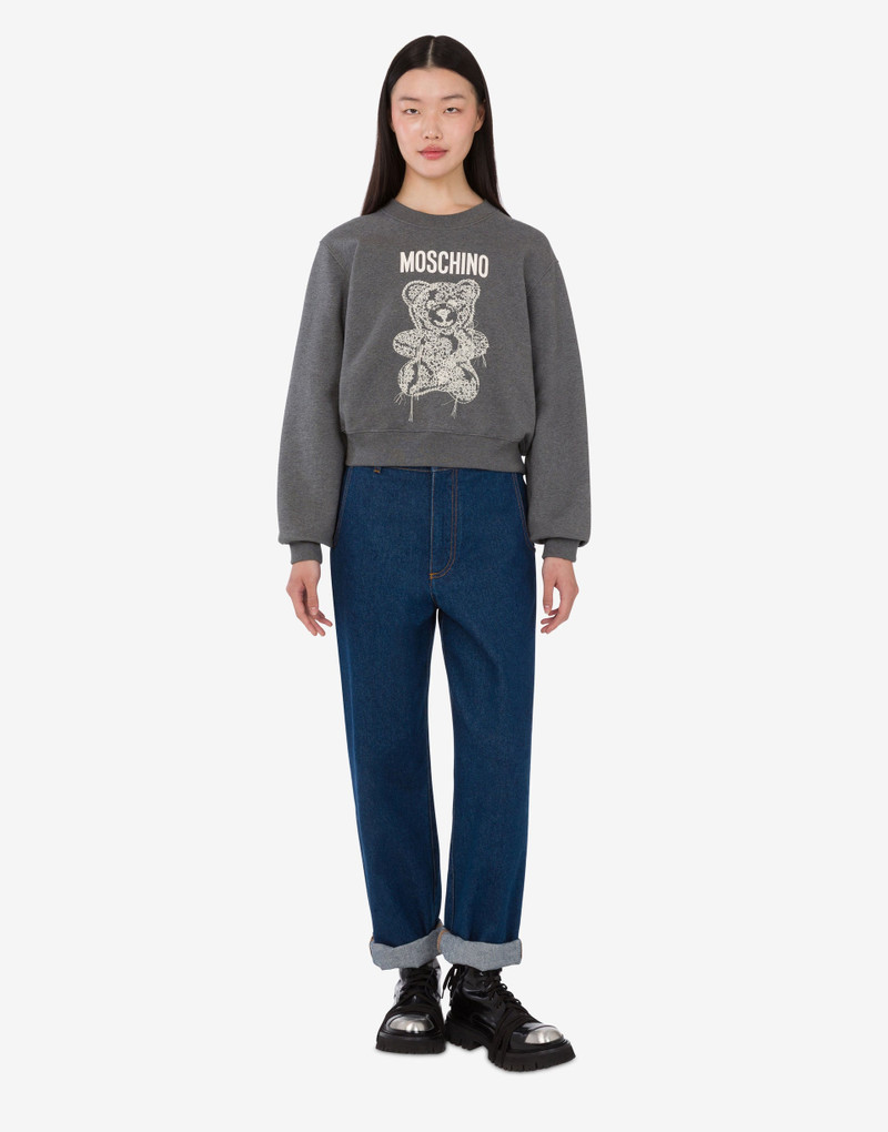 MOSCHINO TEDDY BEAR ORGANIC COTTON SWEATSHIRT 1