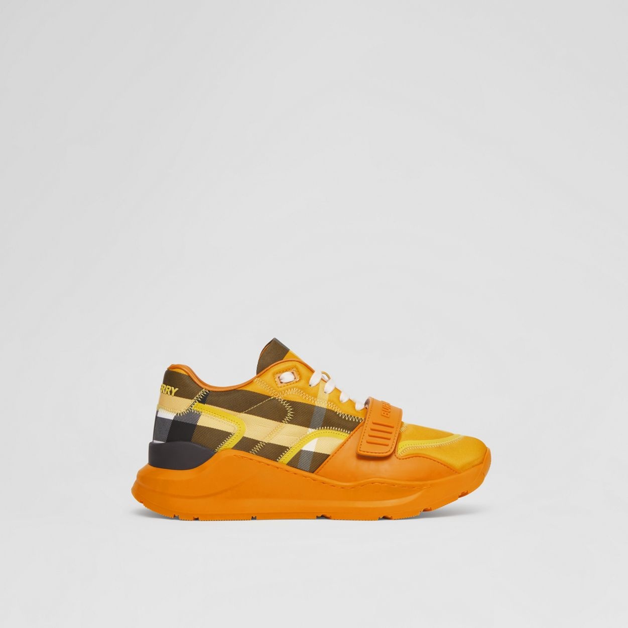 Check Nylon Sneakers - 1