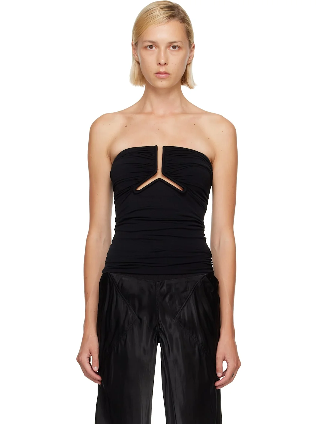 Black Alannah Prong Bustier Top - 1
