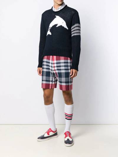 Thom Browne dolphin intarsia 4-Bar jumper outlook