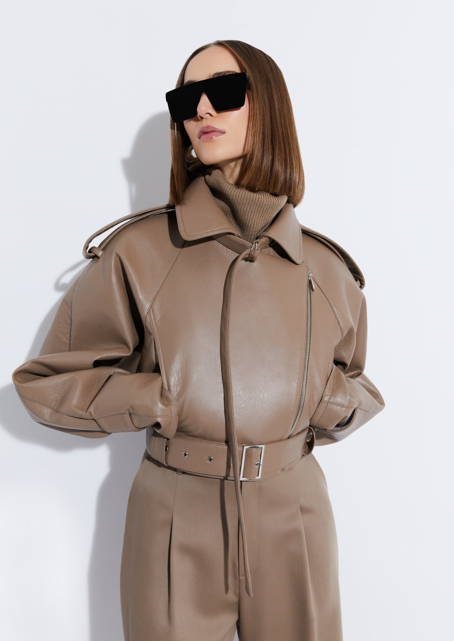Faux Leather Moto Jacket - 4