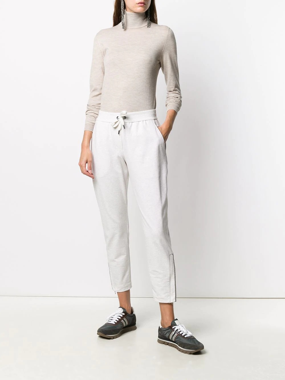 cropped track pants - 2