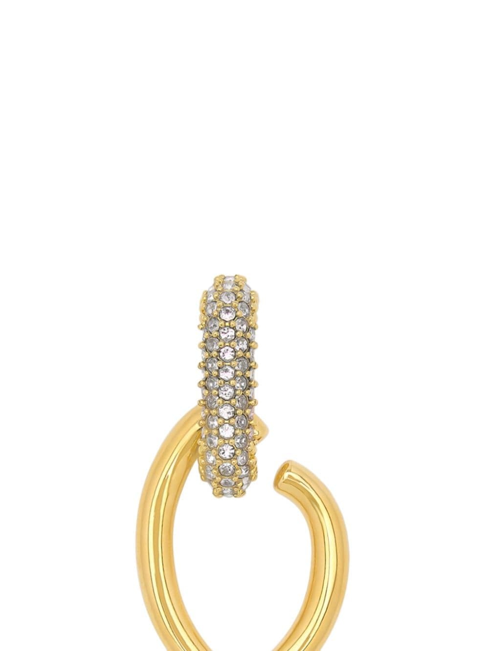pavé drop earrings - 2