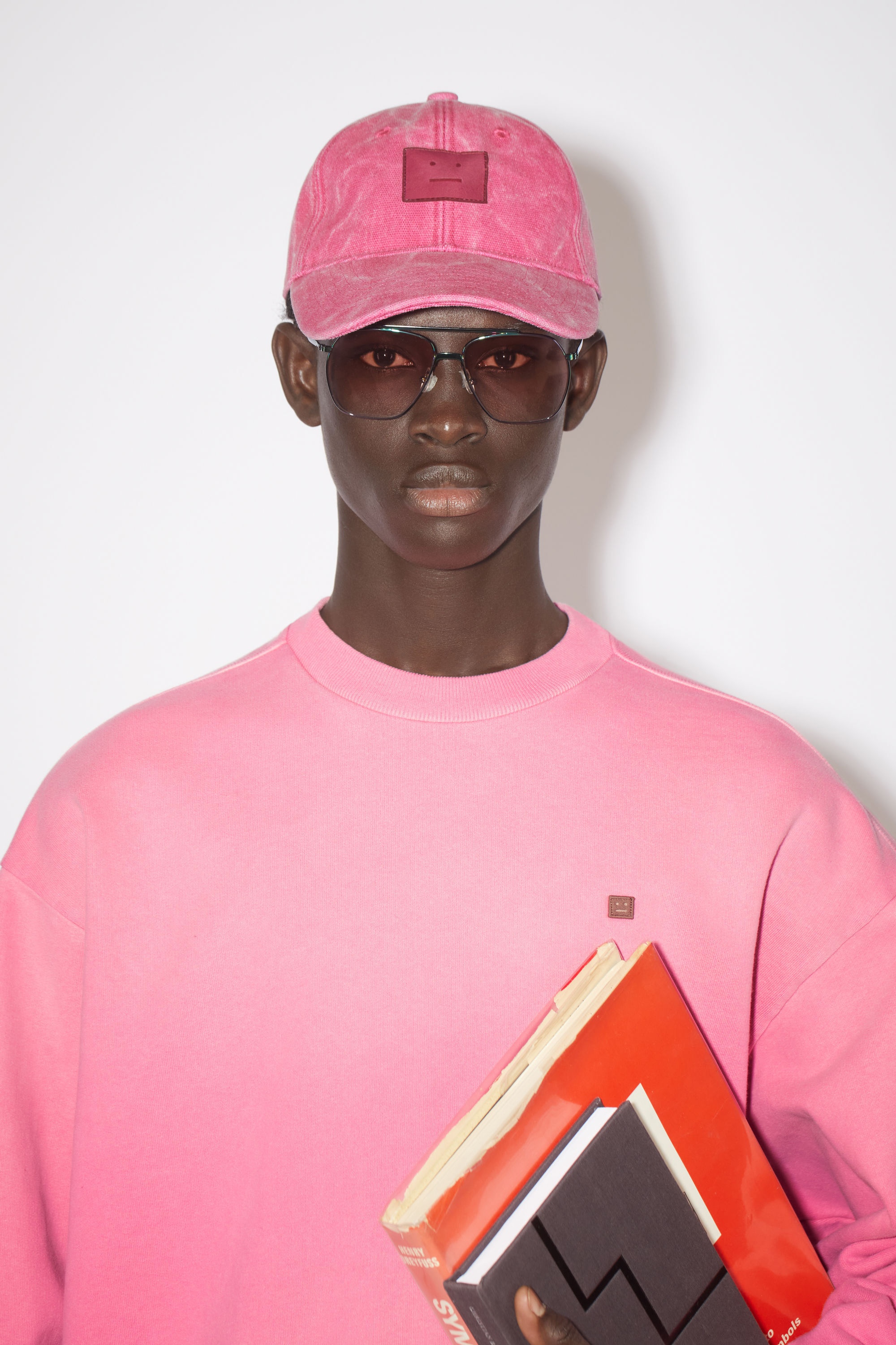 Leather baseball cap - Fuchsia pink - 3