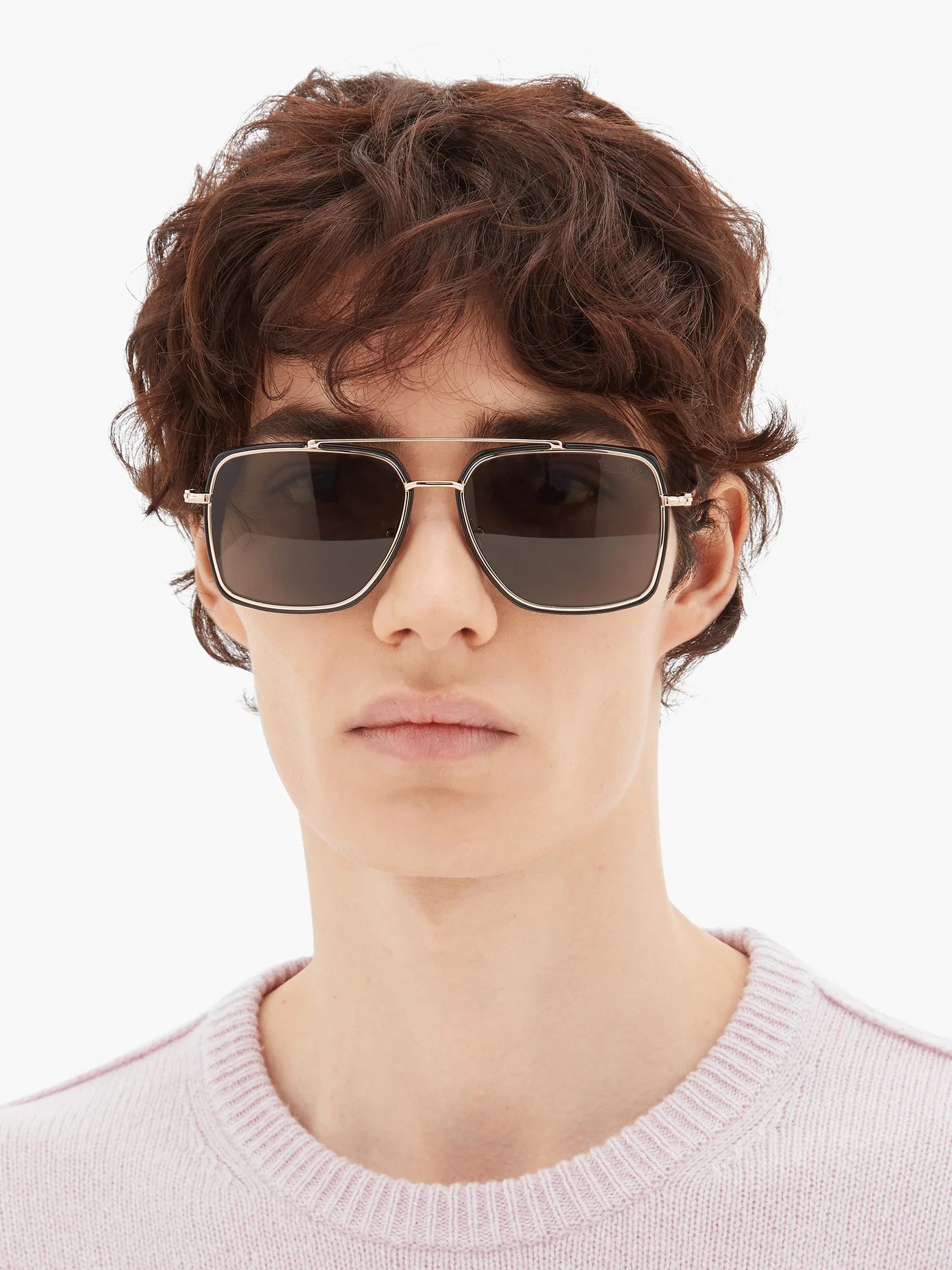 Aviator metal and acetate sunglasses - 2