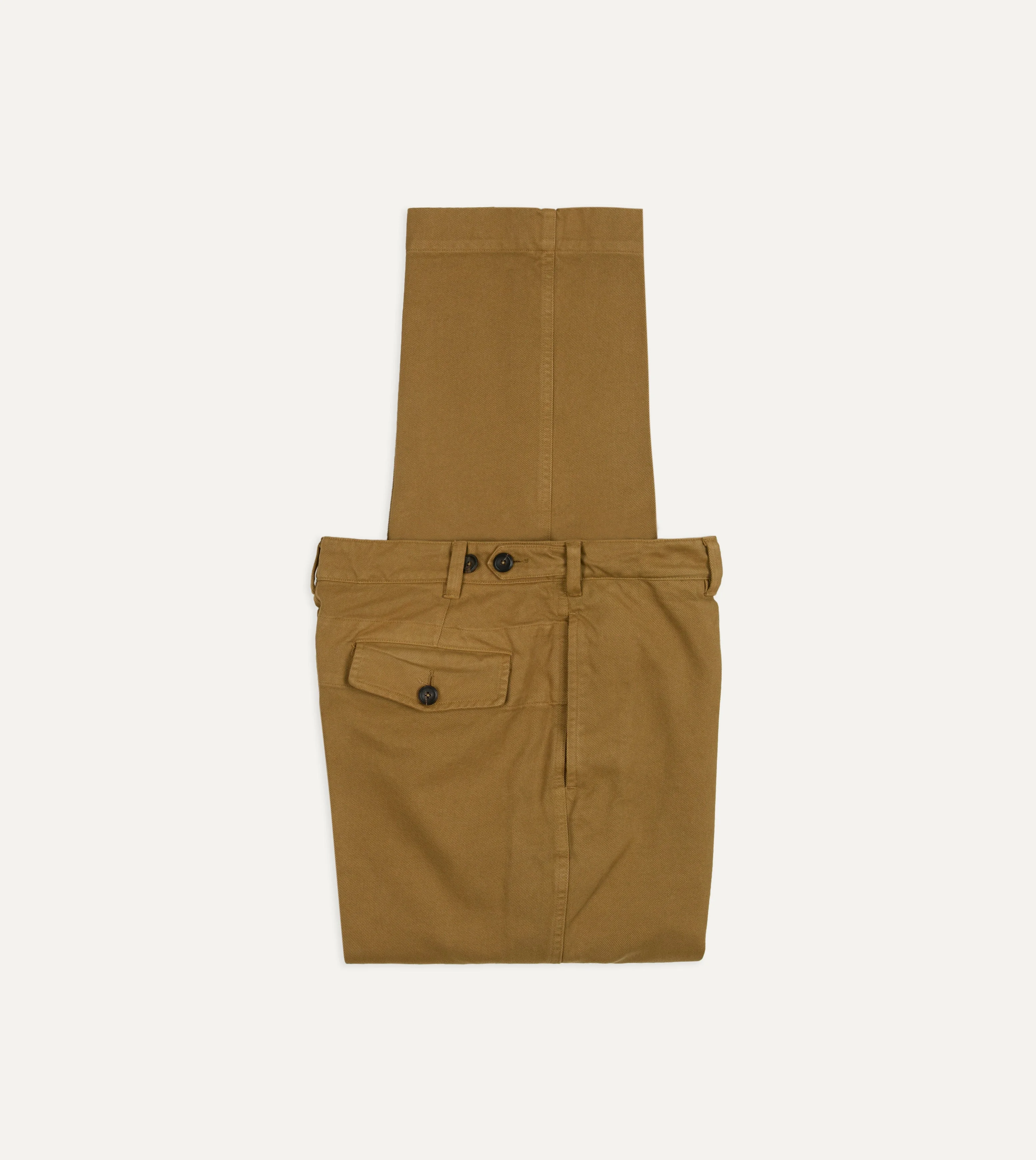 Tan Moleskin Twill Games Trousers - 1