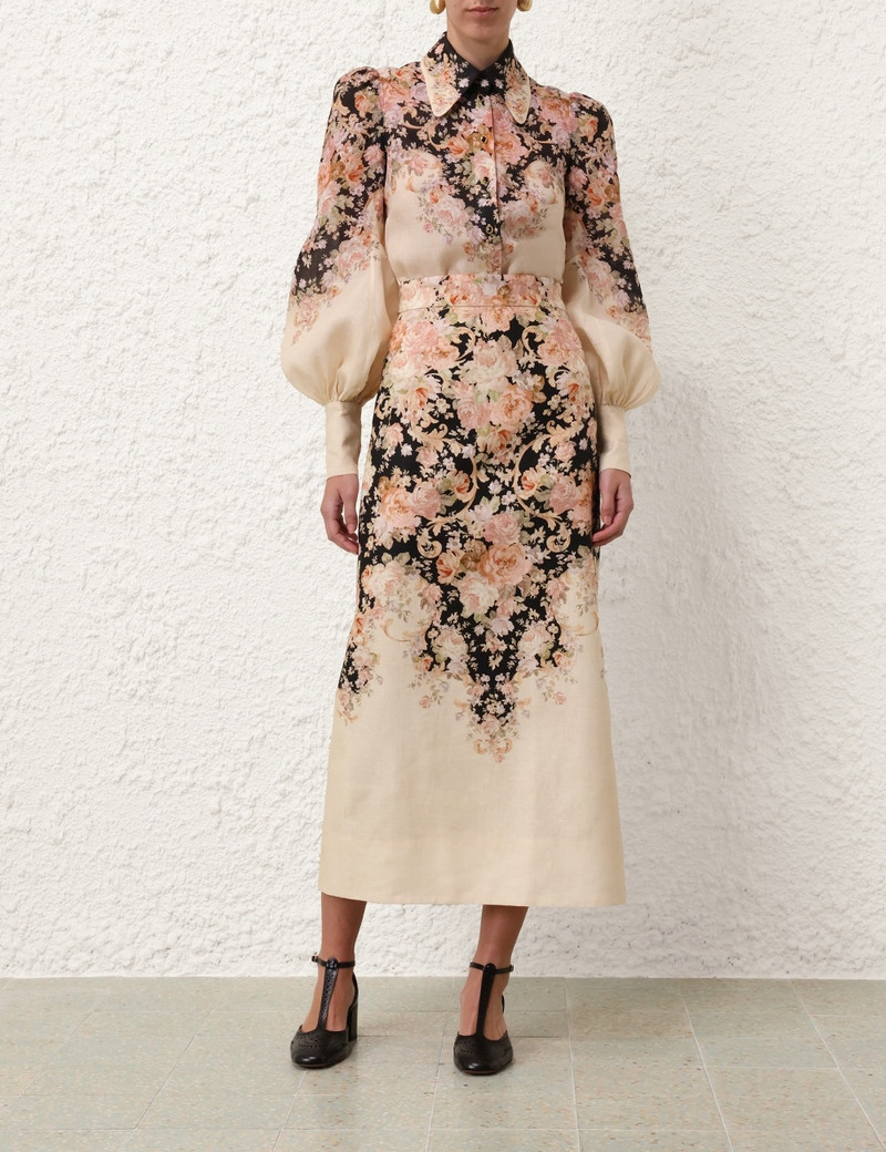 Zimmermann ILLUSTRATION PENCIL SKIRT outlook