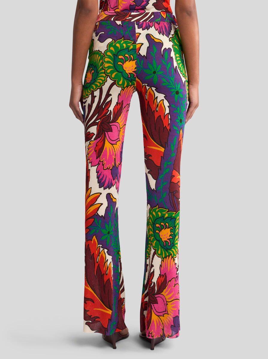 TROUSERS WITH MULTICOLOURED FLORAL PRINT - 5