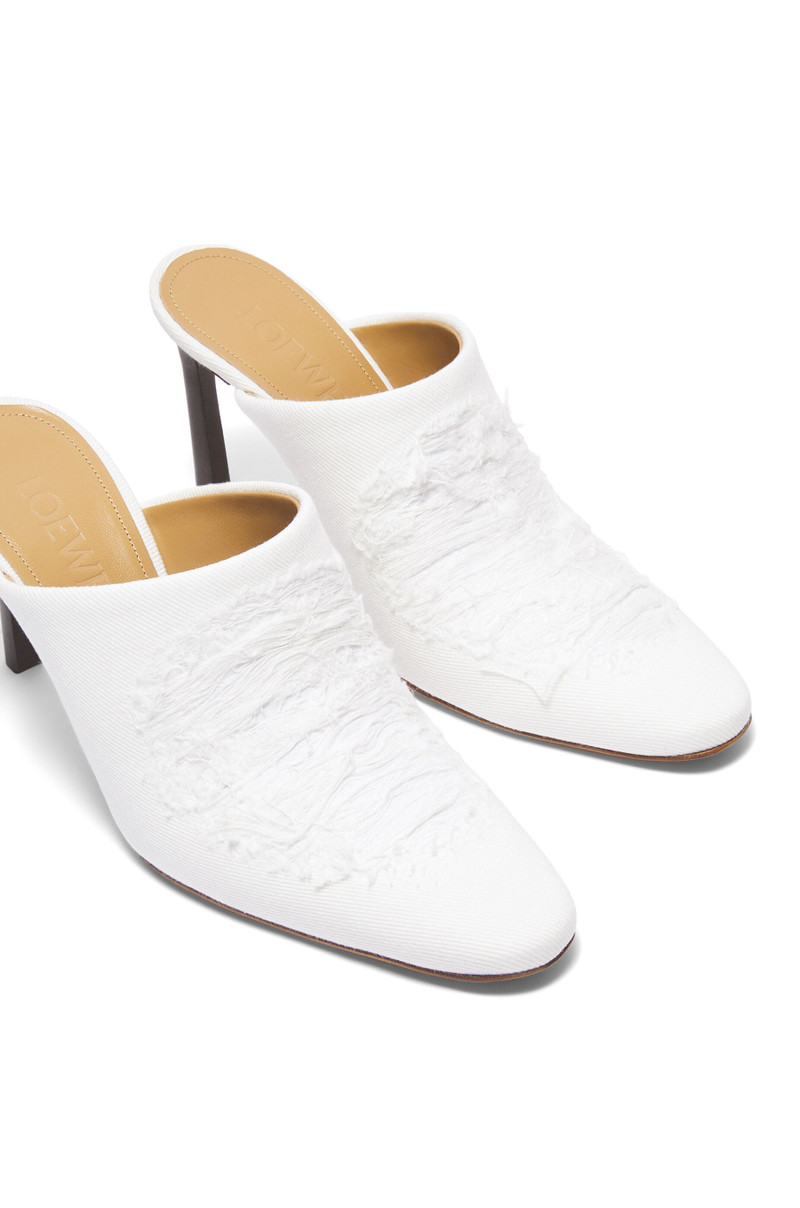 Mule in ripped denim 4