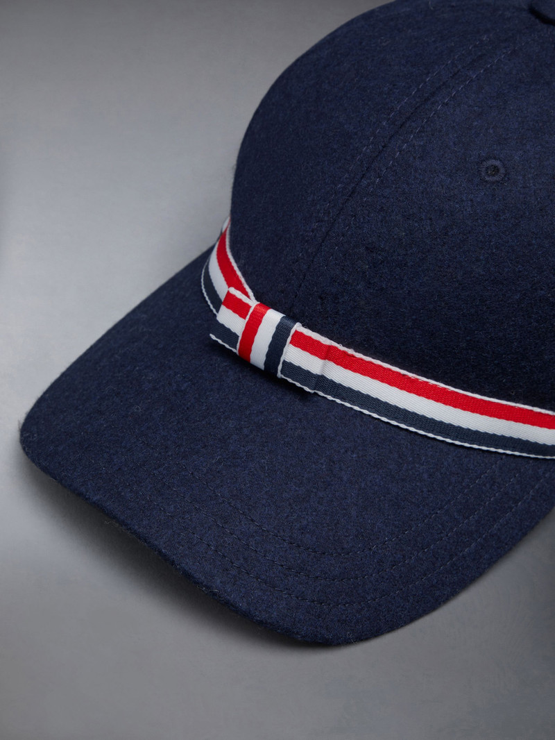 Wool Flannel Grosgrain Bow Baseball Cap 7