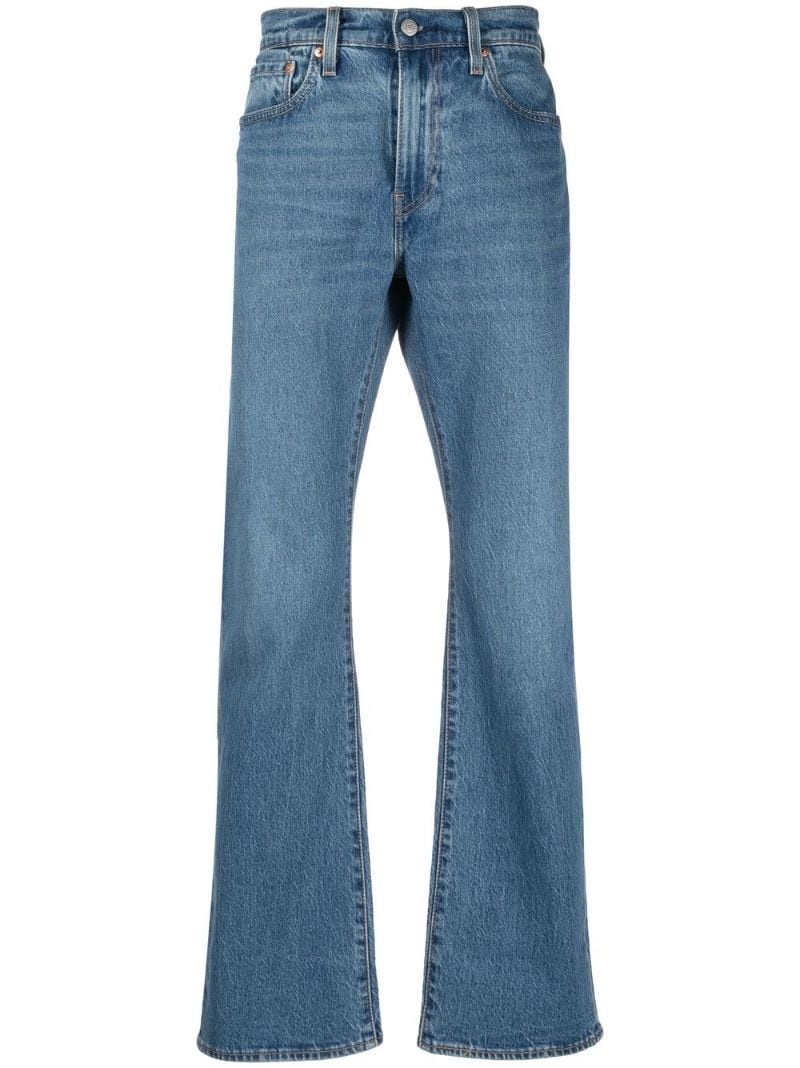 mid-rise straight-leg jeans - 1