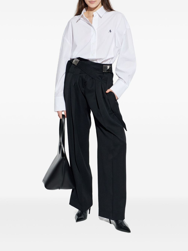 THE ATTICO buckle pleated trousers outlook