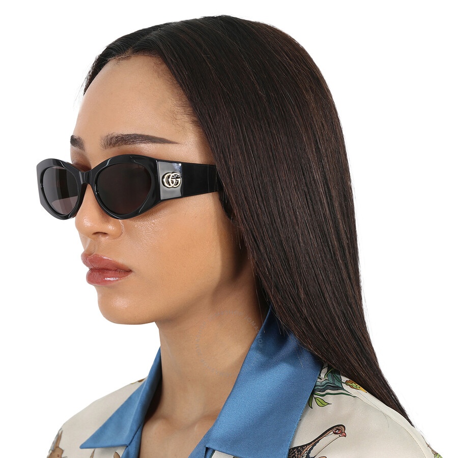 Gucci Grey Cat Eye Ladies Sunglasses GG1401S 001 53 - 2