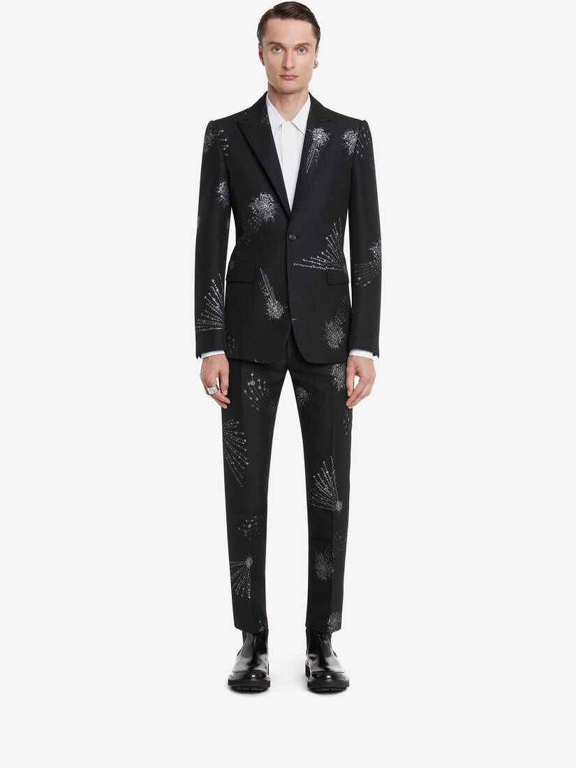 Men's Astral Jewel Jacquard Jacket in Black/silver - 2