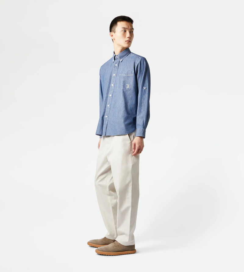 CHAMBRAY SHIRT - BLUE 4