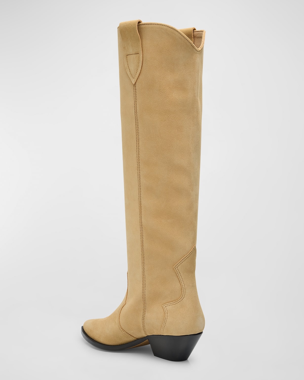 Denvee Suede Tall Western Boots - 3