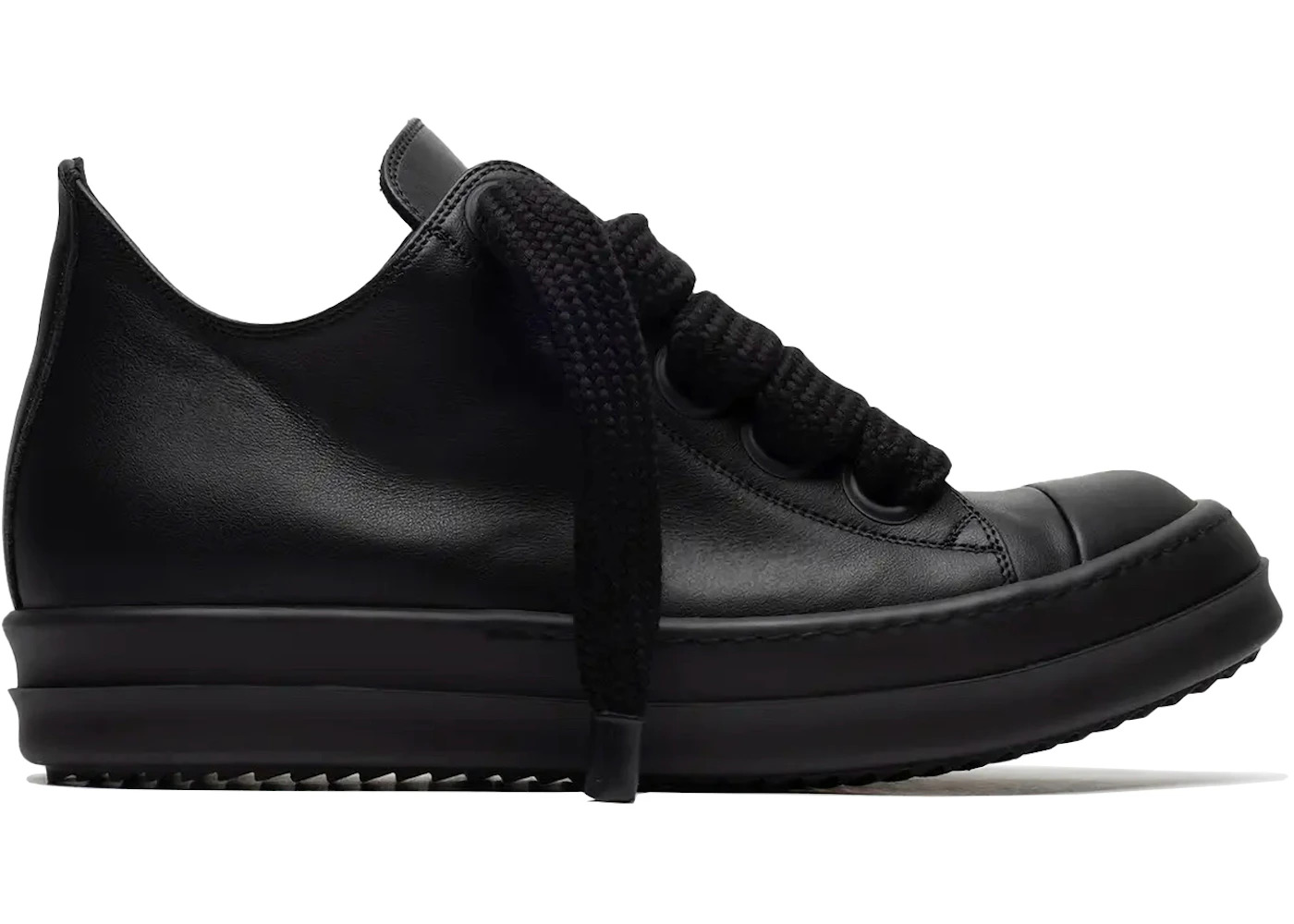 Rick Owens Jumbo Laced Low All Black (Women's) - 1