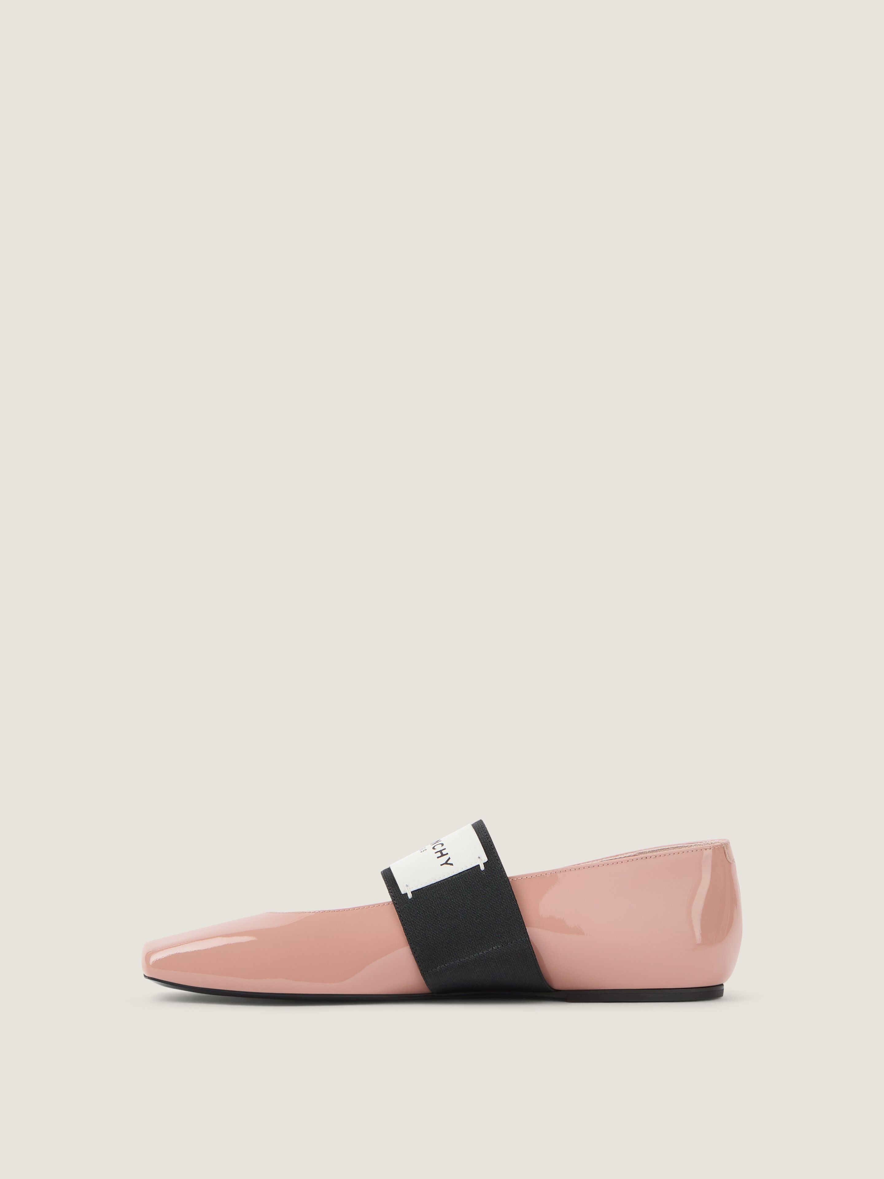 SLICED SQUARE BALLERINAS IN PATENT LEATHER - 3