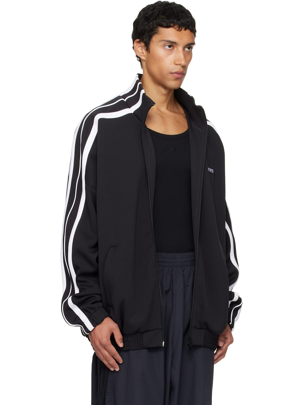 Black Gym Track Jacket - 2