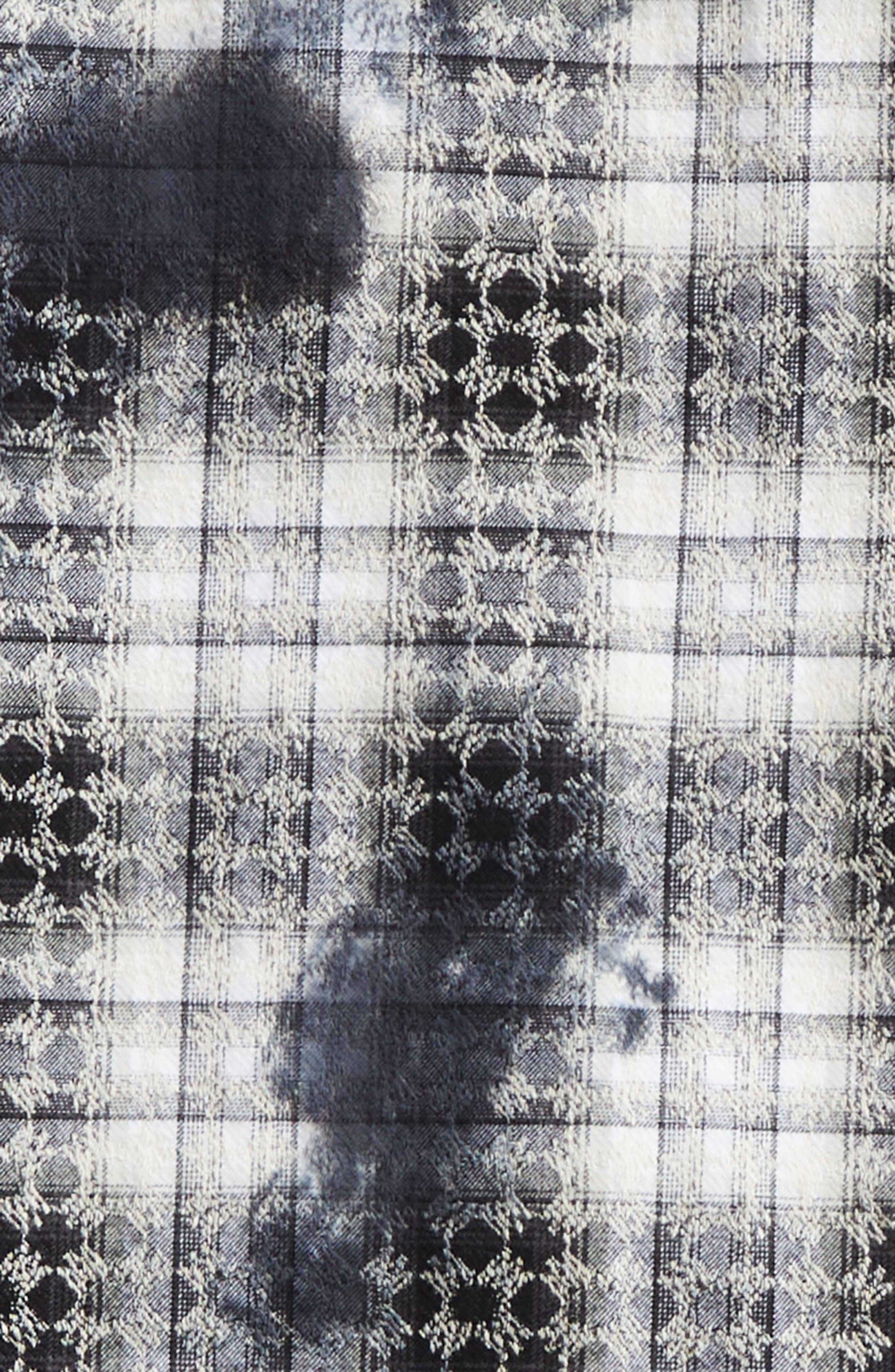 AMIRI MA Quad Bleach Splatter Flannel Button-Up Shirt in Black at Nordstrom - 7