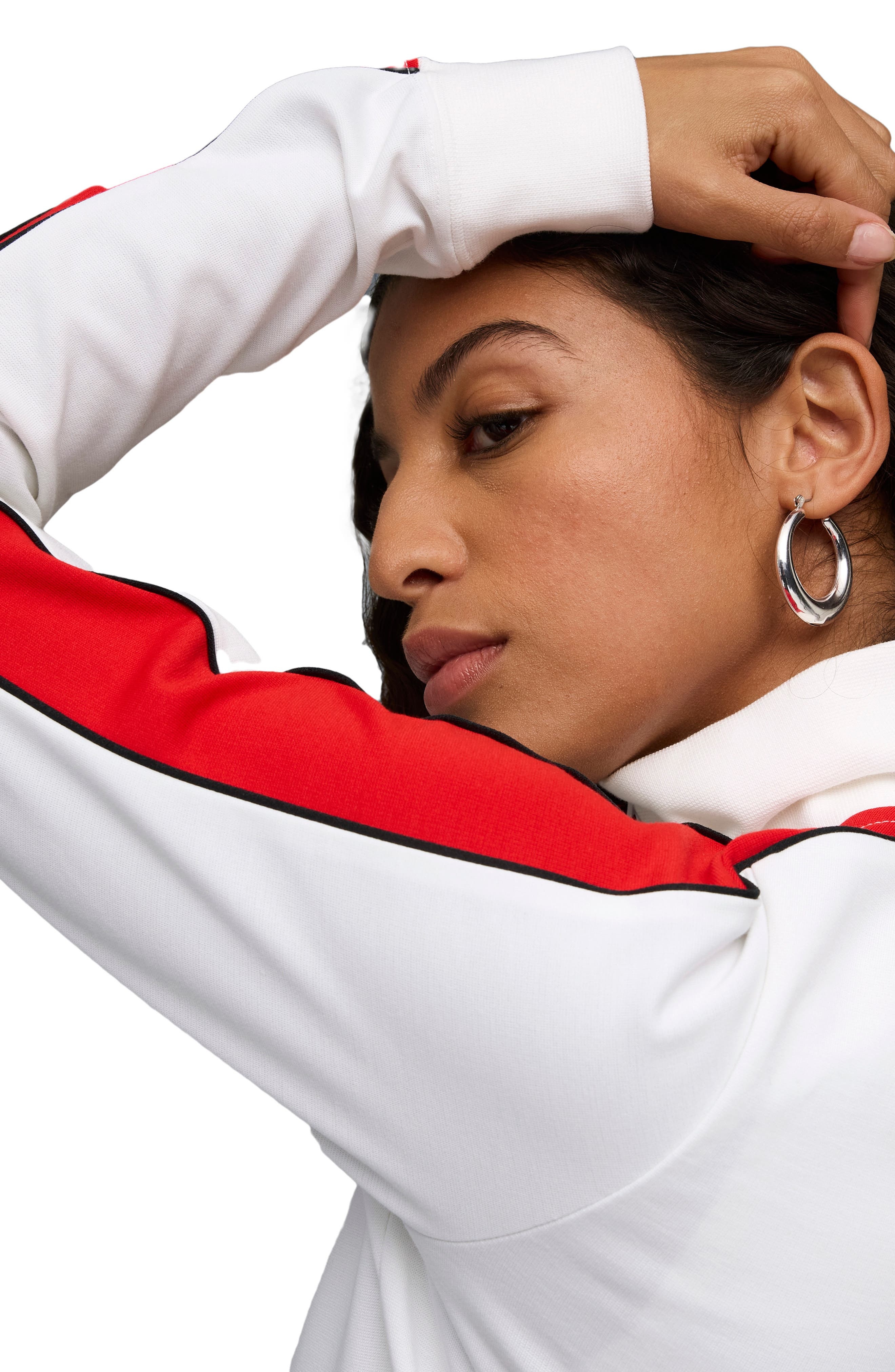 PUMA Future Archive Slim Track Jacket in Puma White-For All Time Red at Nordstrom - 7