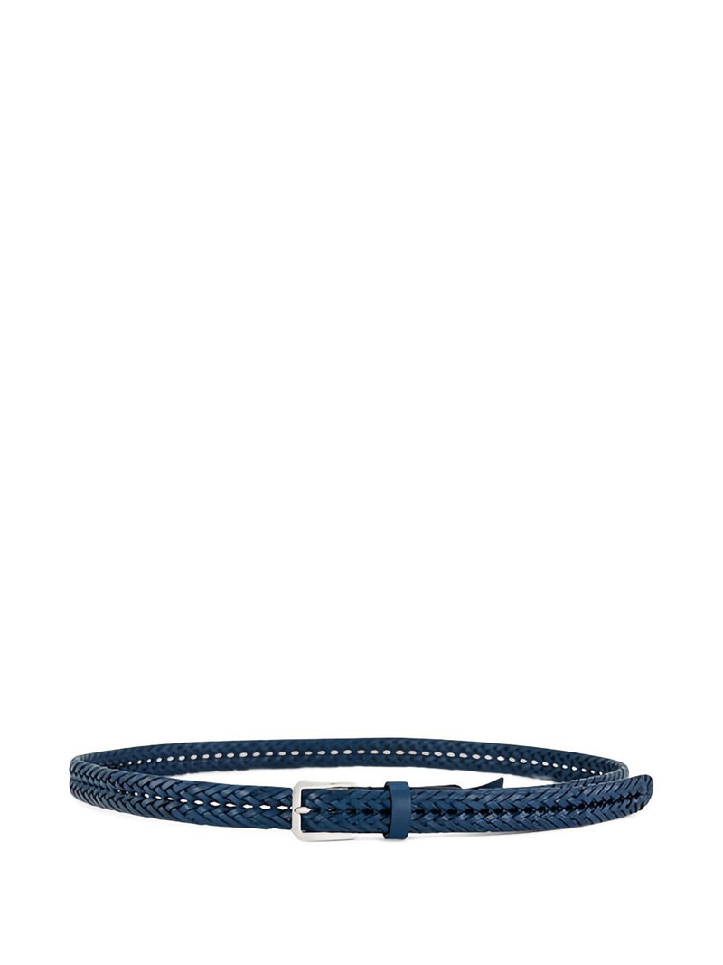 braided leather belt 1