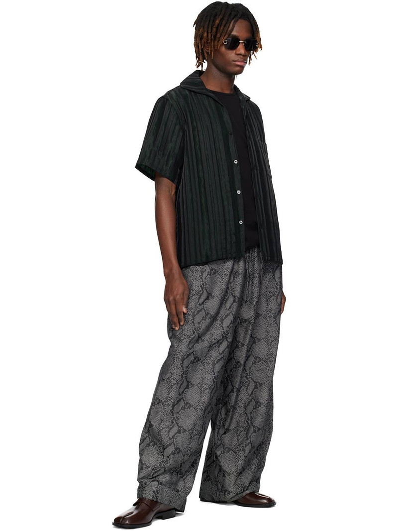 NEEDLES Black & Green Italian Collar Shirt outlook