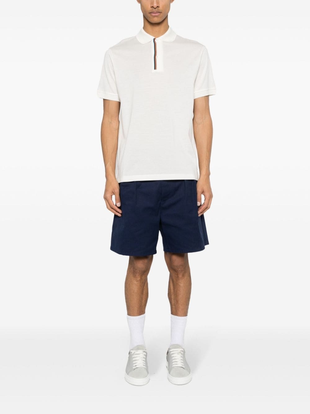 Signature Stripe-trim polo shirt - 2