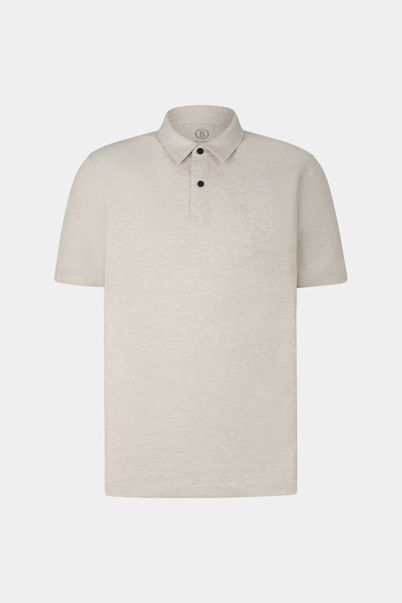 Timo Polo shirt in Beige melange 1