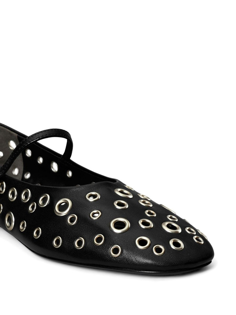 eyelet-embellished ballet flats 4