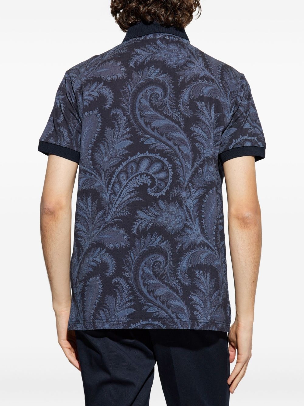 paisley-print polo shirt - 4