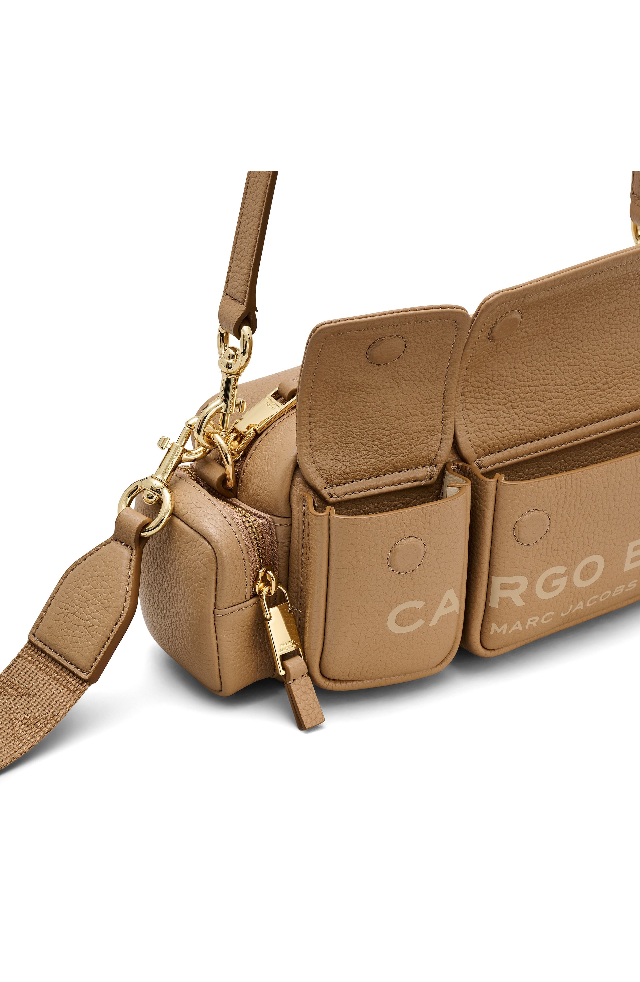 Marc Jacobs The Cargo Leather Shoulder Bag in Camel at Nordstrom - 7