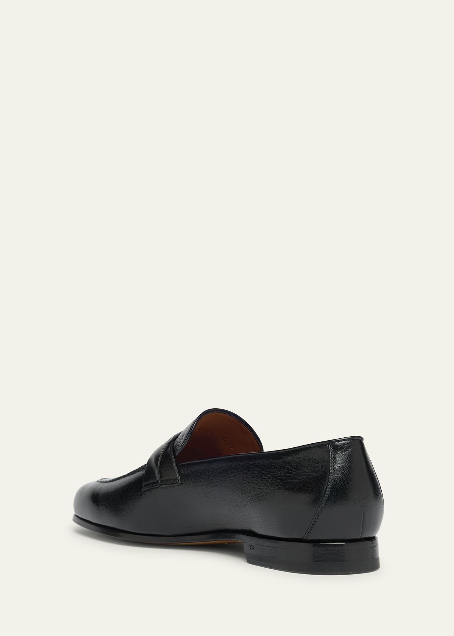 Men's Gigi Grained Leather Twisted Buckle Loafers - 4