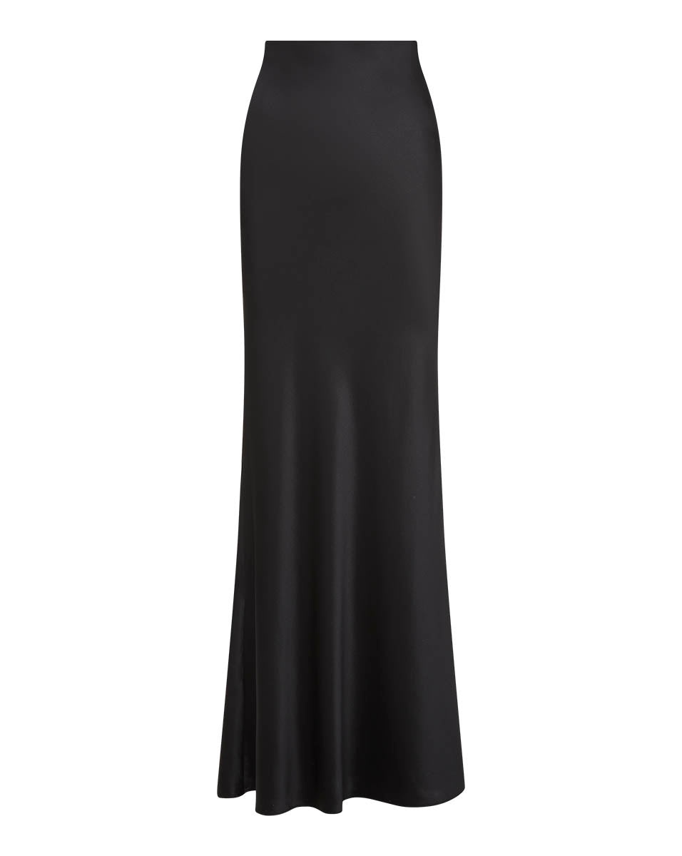 MEDINA STRETCH-SILK CHARMEUSE SKIRT - 1