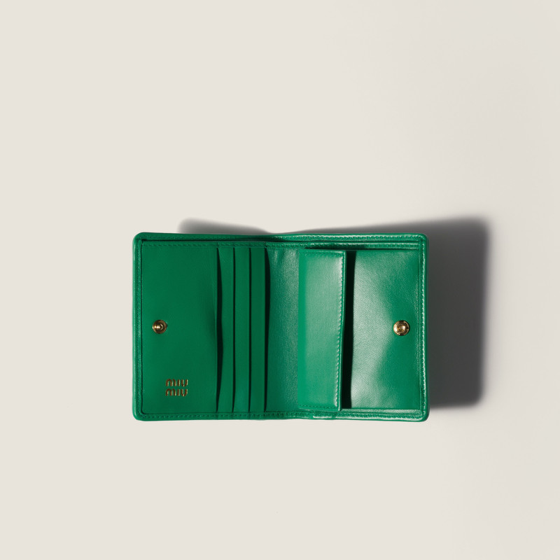 Miu Miu Small matelassé nappa leather wallet outlook
