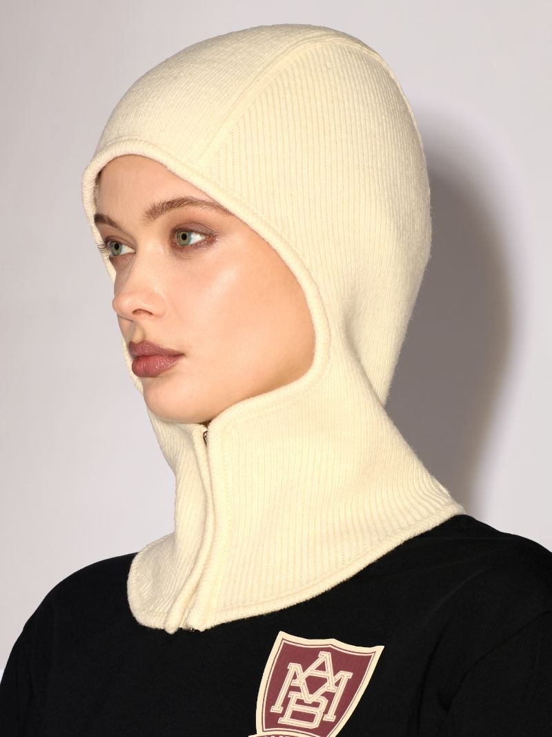 RIB KNIT BALACLAVA - 3