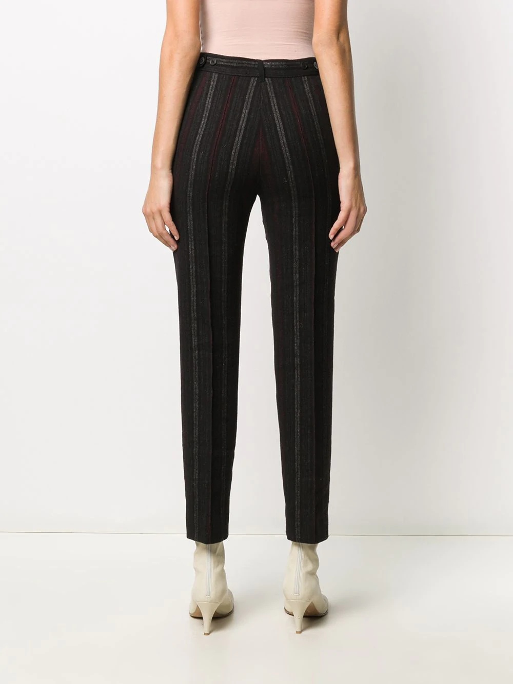 striped tailored trousers  - 4