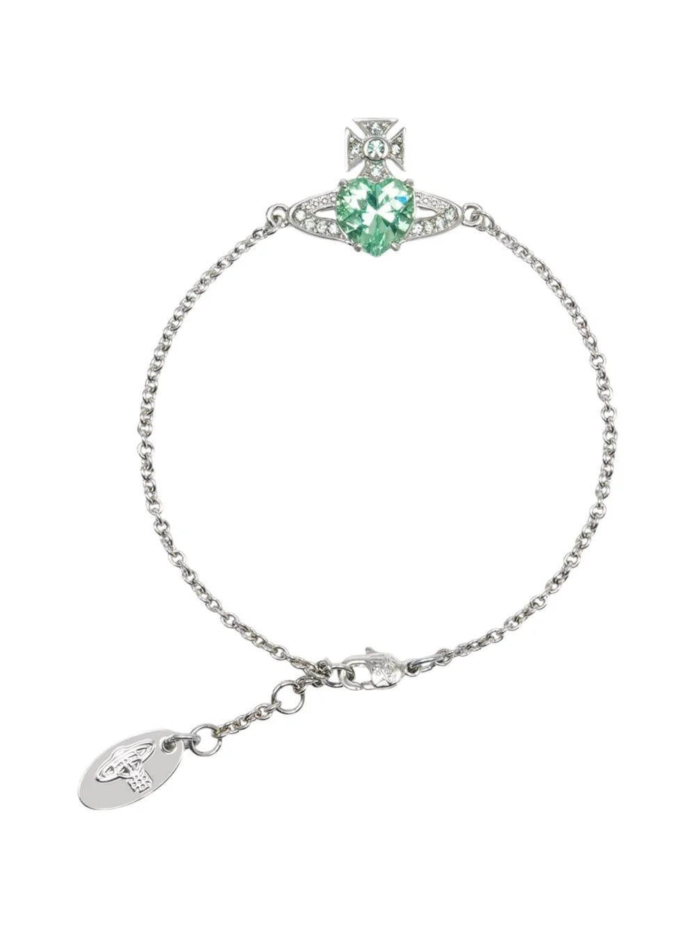 Ariella heart-charm bracelet - 1