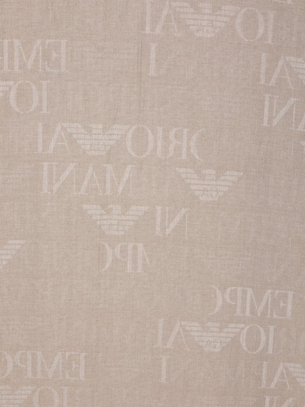 jacquard-logo scarf - 2