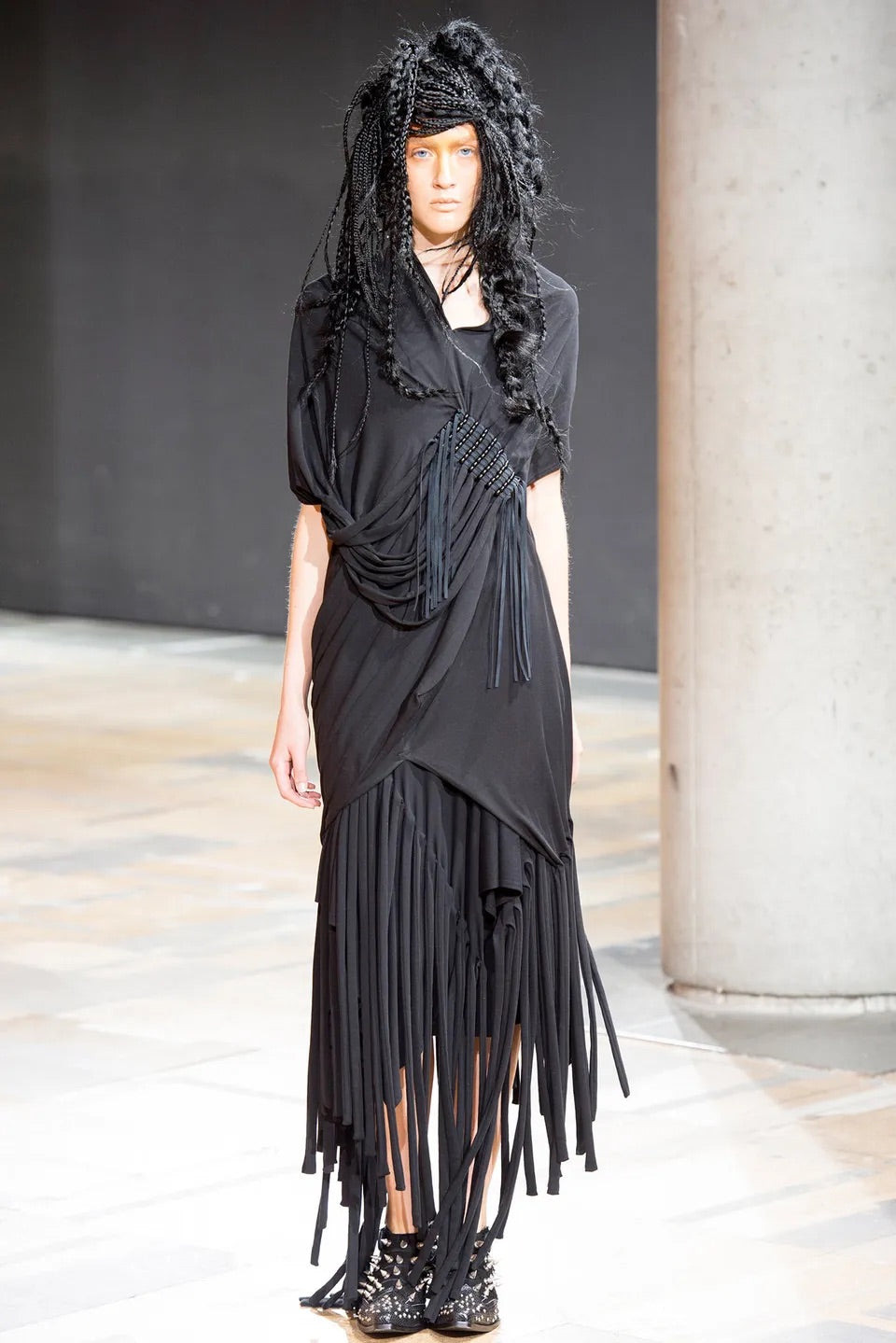 Junya watanabe beaded fringe tee dress XS - 2